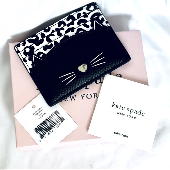 kate spade Handbags - Kate Spade Meow Cat Slim Card Holder-NWT